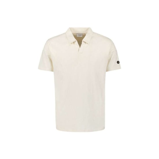 No Excess Polo v solid terry jacquard offwhite - Image 6