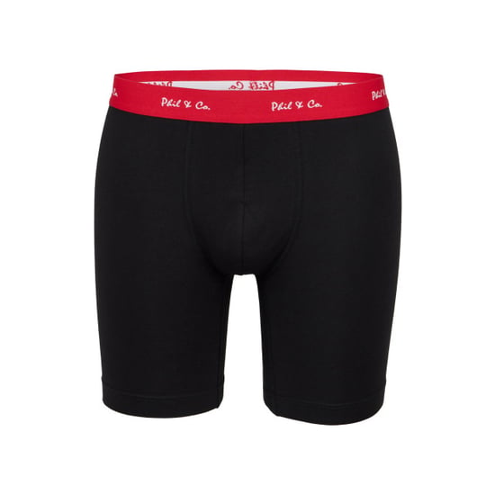 Phil & Co Boxershorts heren met lange pijpen boxer briefs 4-pack rood / zwart - Image 5