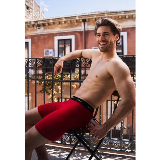 Phil & Co Boxershorts heren met lange pijpen boxer briefs 4-pack rood / zwart - Image 6