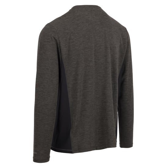 Trespass Heren Charlie T-shirt met lange mouwen (Donkergrijs mergel) - Image 2