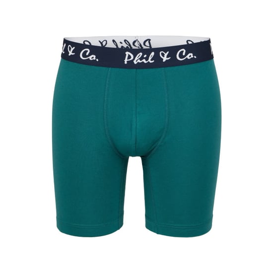 Phil & Co Boxershorts heren met lange pijpen boxer briefs 4-pack blauw / groen - Image 3