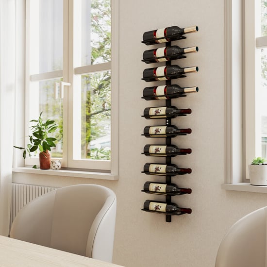 4goodz Wijnrek wandrek metaal voor 10 flessen wijn - - Image 5
