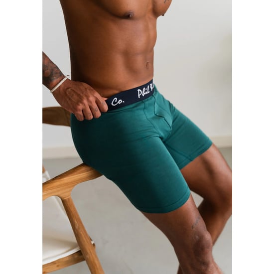 Phil & Co Boxershorts heren met lange pijpen boxer briefs 4-pack blauw / groen - Image 6