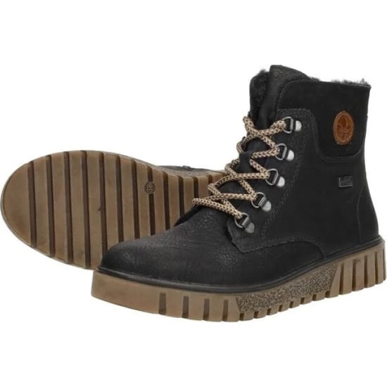 Rieker Kort veterlaarsje y3433-00 black - Image 3