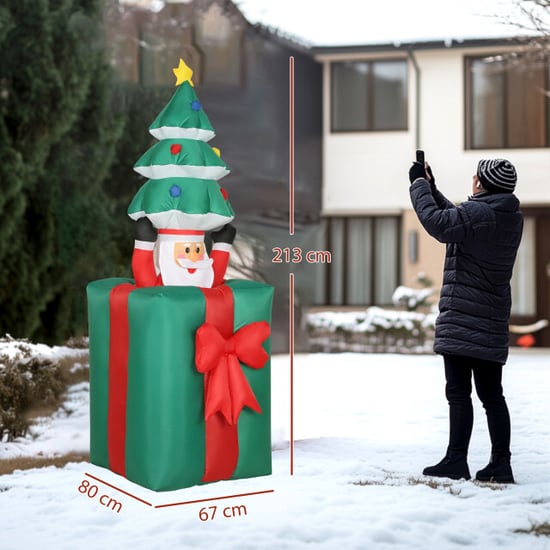 4goodz Opblaasbare kerstdecoratie met led-lampjes voor binnen en buiten - Image 2