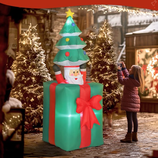 4goodz Opblaasbare kerstdecoratie met led-lampjes voor binnen en buiten - Image 4