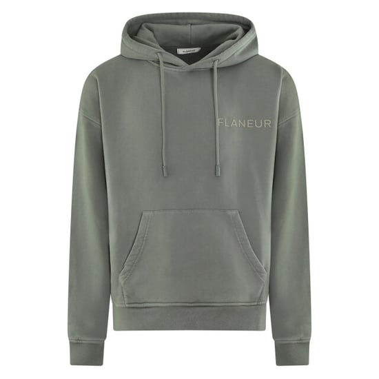 Flaneur Homme Heren doublelogo washed hoodie beige - Image 2