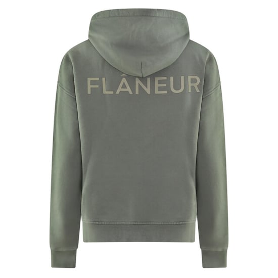 Flaneur Homme Heren doublelogo washed hoodie beige - Image 3