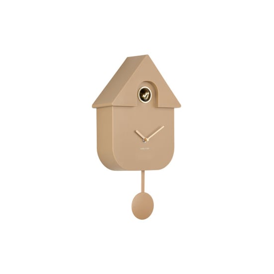 Karlsson wandklok modern cuckoo oro mocha brown - Image 1