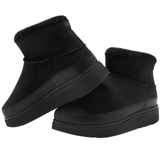 Fit Flop Womens/Ladies Gen-FF Ultra Mini Doubleface Shearling Ankle Boots (Black) - Image 6