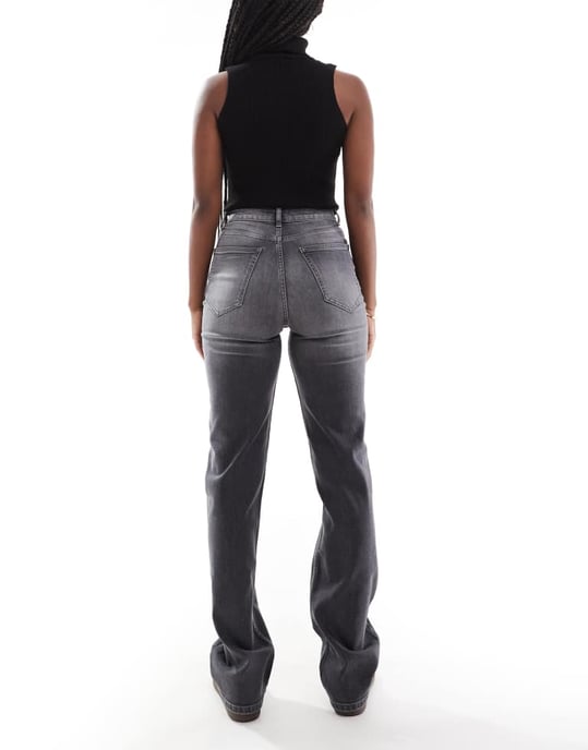 ONLY Maddie extra high waist dad jeans in grey - Image 3