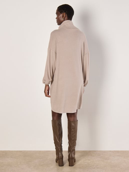 Apricot Soft Knit Mini Dress - Image 5