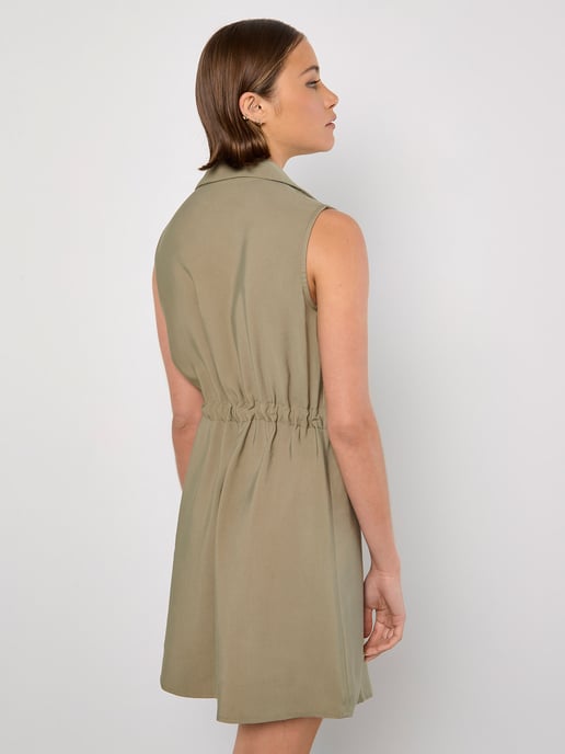 Apricot Utility Shirt Mini Dress - Image 4