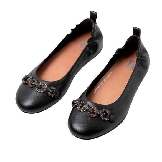 Fit Flop Womens/Ladies Allegro Sparkle Ballerina Flats (Black) - Image 1