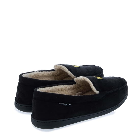 Lyle & Scott Heren Aspen Moccasin Slippers (Zwart) - Image 2
