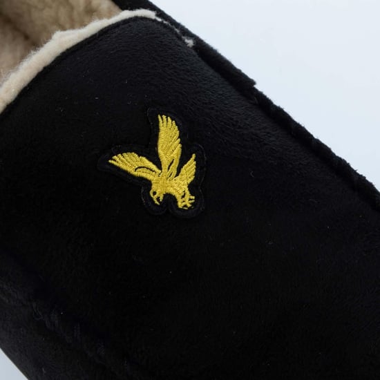 Lyle & Scott Heren Aspen Moccasin Slippers (Zwart) - Image 4
