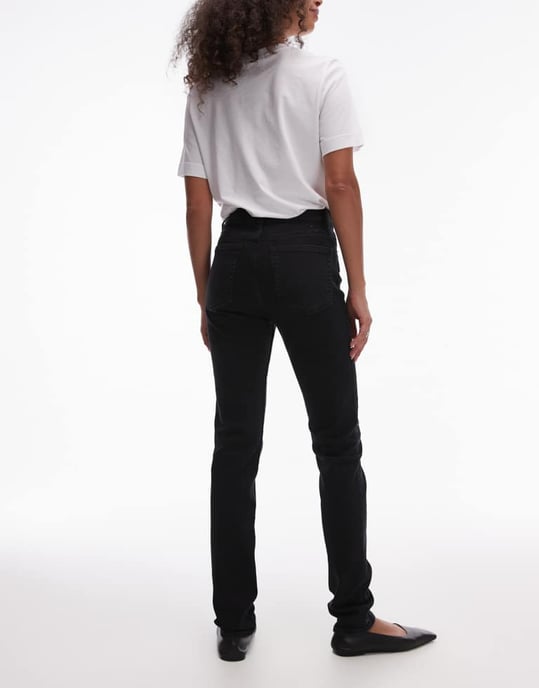 ARKET Azalea high rise stretch skinny leg jeans in black - Image 2