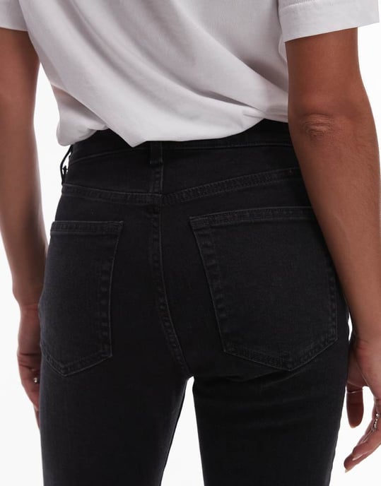 ARKET Azalea high rise stretch skinny leg jeans in black - Image 4