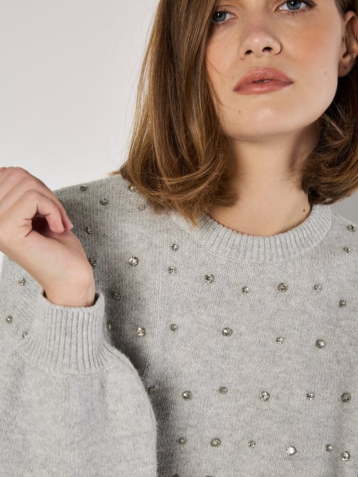 Apricot Gem Embellished Jumper - Image 5