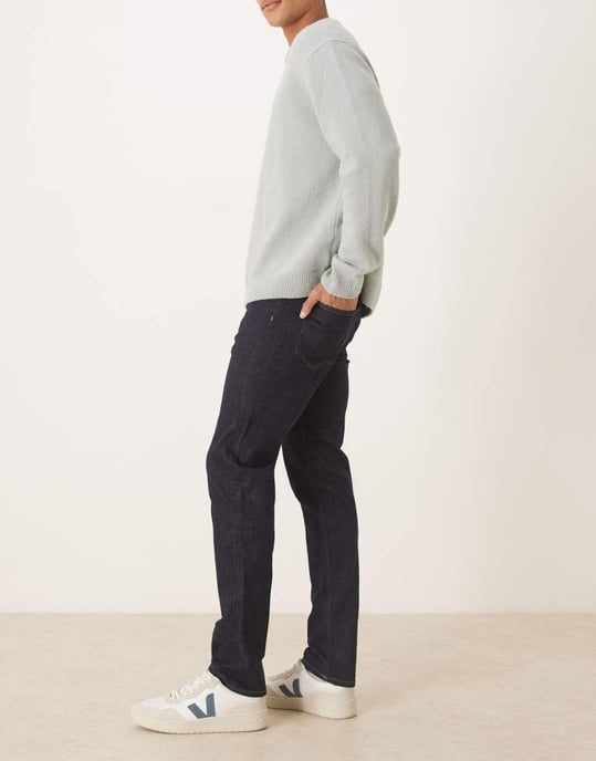 ARKET Birch stretch slim fit jeans in dark washed blue - Image 3