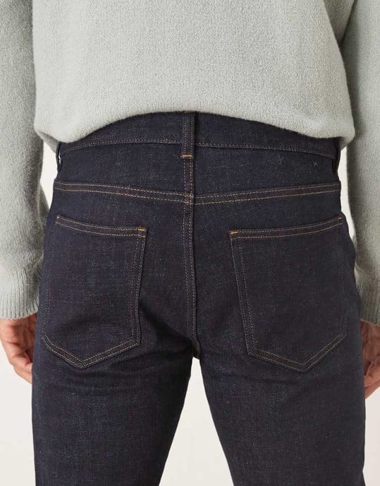 ARKET Birch stretch slim fit jeans in dark washed blue - Image 4
