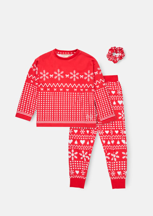 Fern Red Fairisle Pjs - Image 1