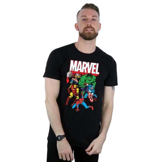 Marvel Heren Hero Group Katoenen T-Shirt (Zwart) - Image 2