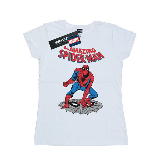Marvel Dames/Dames The Amazing Spider-Man Katoenen T-Shirt (Wit) - Image 1