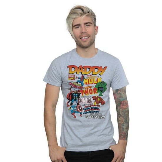 Marvel Heren Onze Vader Superheld T-Shirt (Sportgrijs) - Image 3