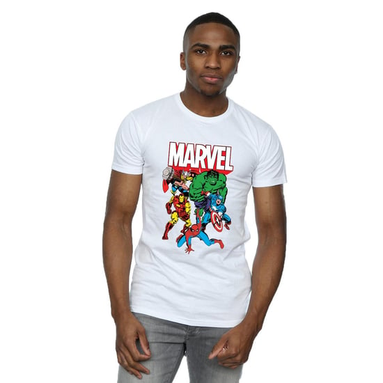 Marvel Heren Hero Group Katoenen T-Shirt (Wit) - Image 2