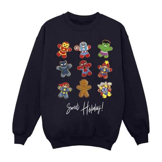 Marvel Heren Gingerbread Avengers Sweatshirt (Marineblauw) - Image 1