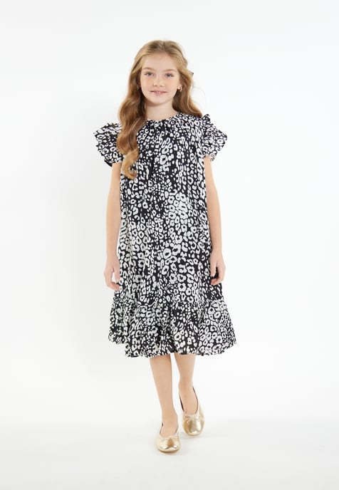 Faina Jurk meisjes (kinderen) zwart wit - Image 3