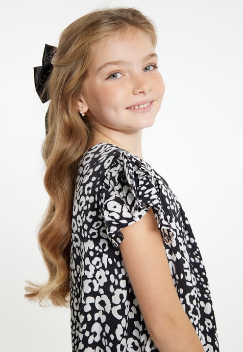 Faina Jurk meisjes (kinderen) zwart wit - Image 5