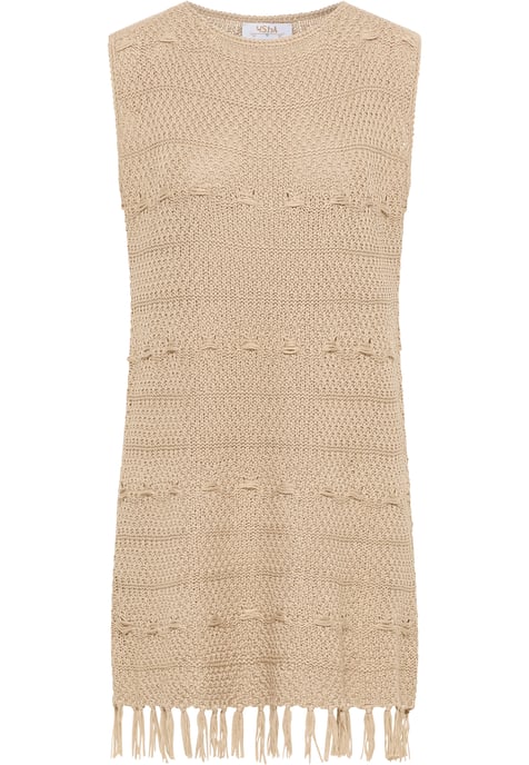 usha Gebreide jurk Dames beige - Image 1