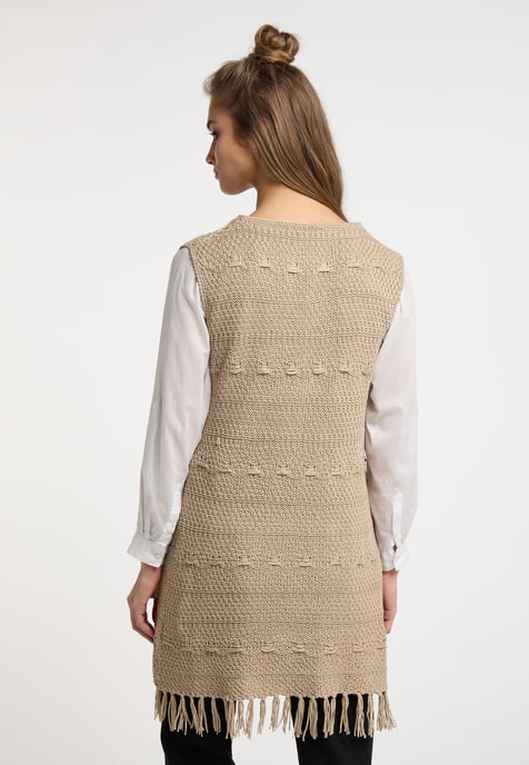 usha Gebreide jurk Dames beige - Image 4