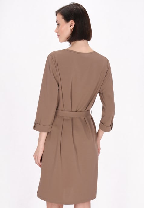 usha jurk vrouwen beige - Image 4