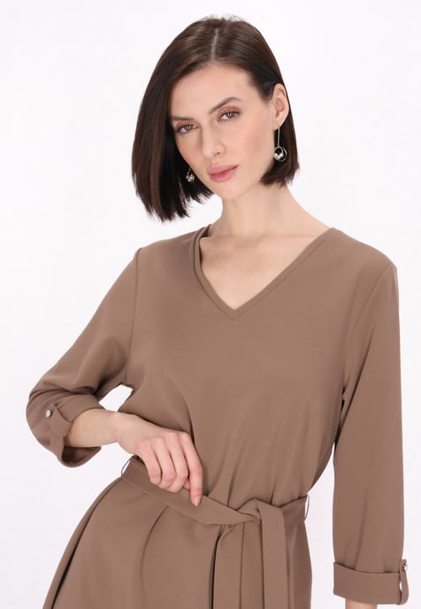 usha jurk vrouwen beige - Image 5