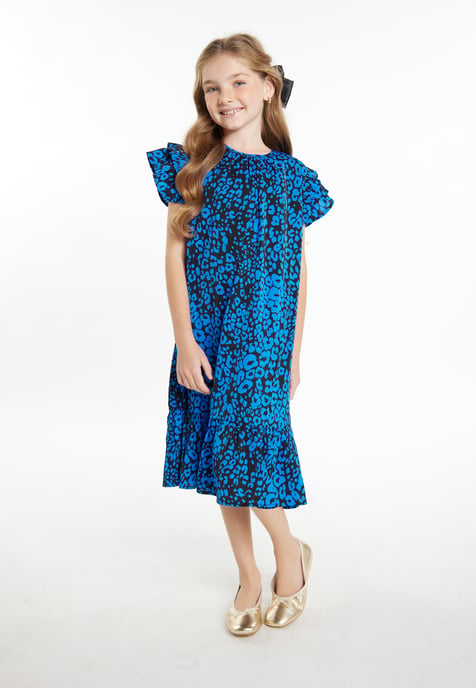 Faina Jurk meisjes (kinderen) Blauw Zwart - Image 2