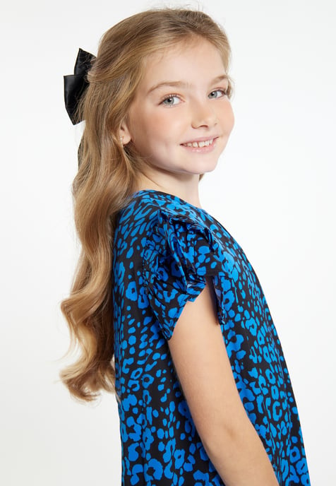 Faina Jurk meisjes (kinderen) Blauw Zwart - Image 5