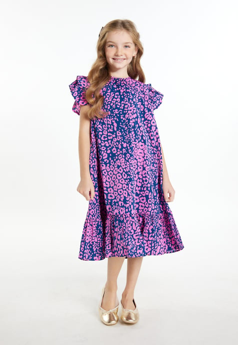 Faina Jurk meisjes (kinderen) Roze Marine - Image 3