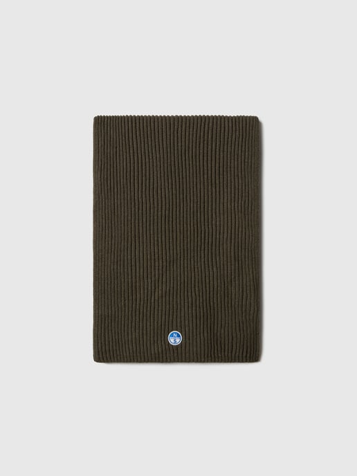 North Sails Scarf Wide-rib knit with logo patch - Image 1