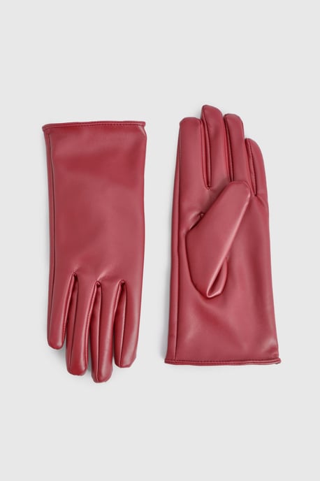 Faux Leather Gloves - Image 2