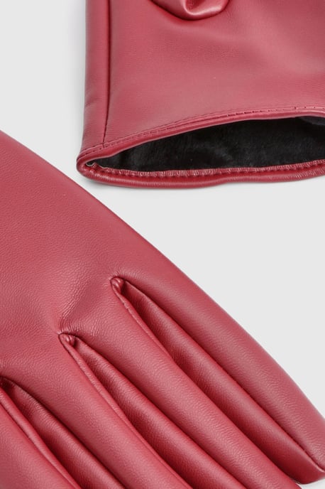 Faux Leather Gloves - Image 3
