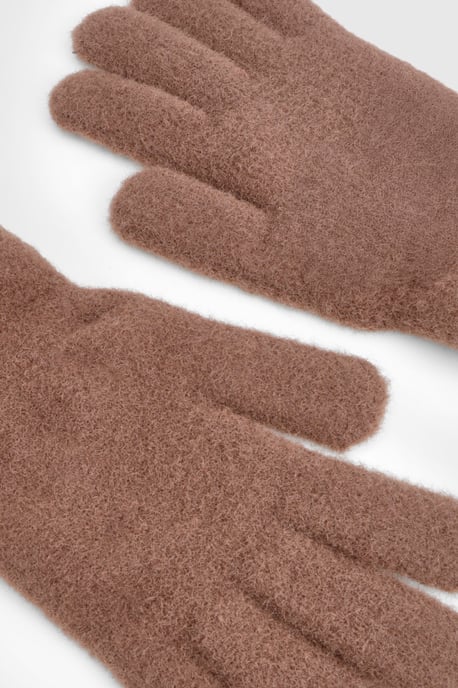 Fluffy Knitted Gloves - Image 3