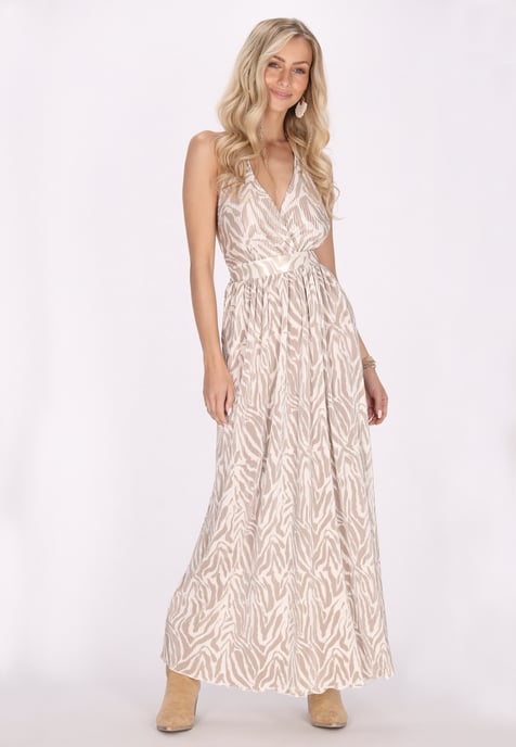 IZIA Jurk Dames beige - Image 3