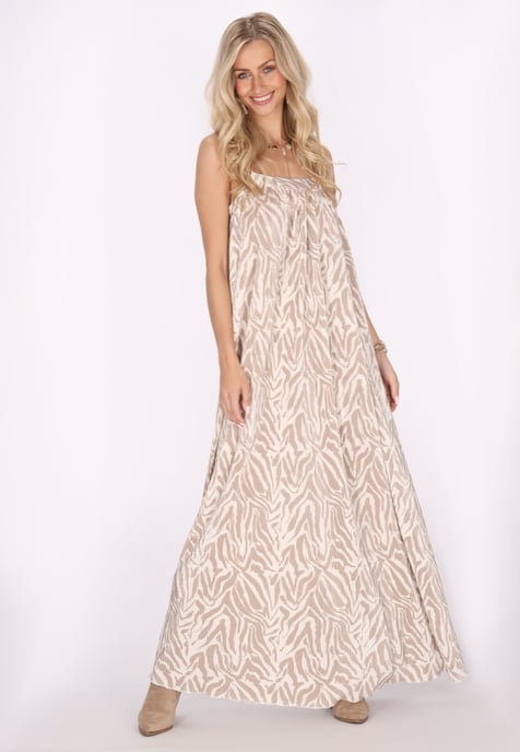 IZIA Jurk Dames beige - Image 3