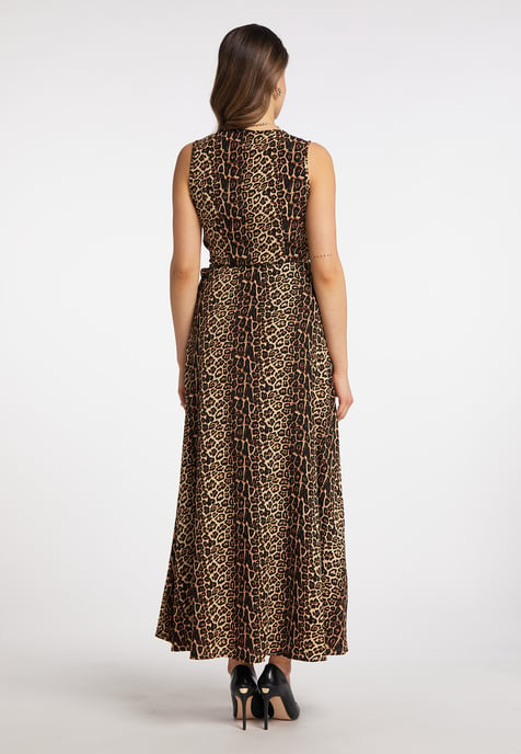 Faina Maxi-jurk met luipaardprint nelice Dames beige leo - Image 3