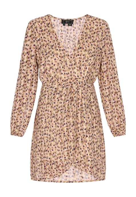 Faina jurk vrouwen beige veelkleurig - Image 1