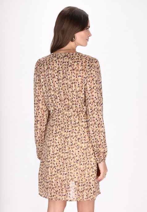 Faina jurk vrouwen beige veelkleurig - Image 4