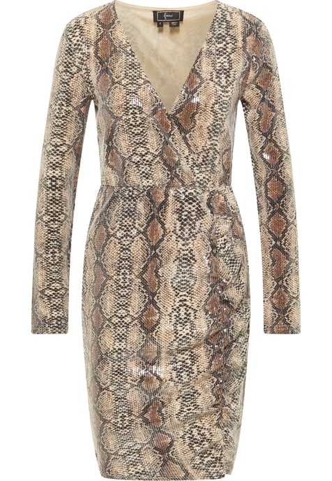 Faina Avondjurk met pailletten naemi Dames beige - Image 1
